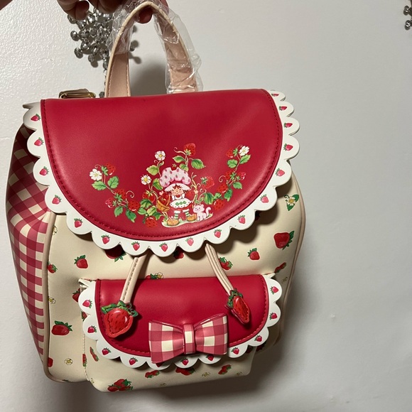 ❗️SOLD❗️NWT Strawberry Shortcake Gingham Mini Backpack - Picture 5 of 9